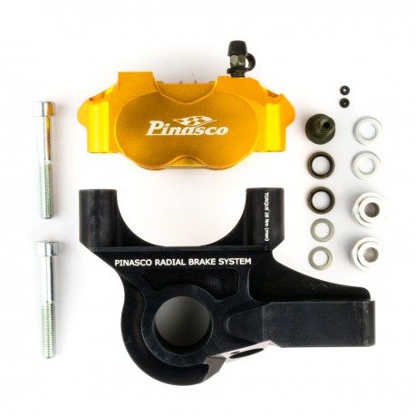 Braking System Ant. C-4P Gold-Black Radial Caliper