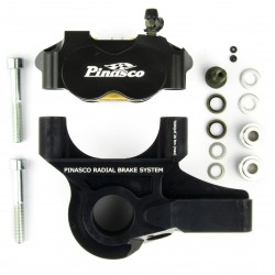 Braking System Ant. C-4P Black-Black Radial Caliper