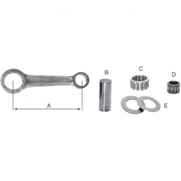 Conrod Kit Ciao Spinotto 12  incl. conrod, washer disc, bearing,  lower/upper