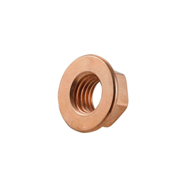 Flanged copper nut M 7x1