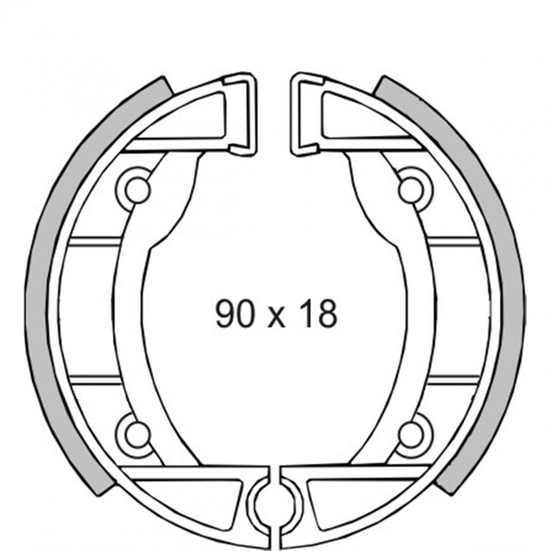 Front brake shoes for Ciao-Si-Bravo