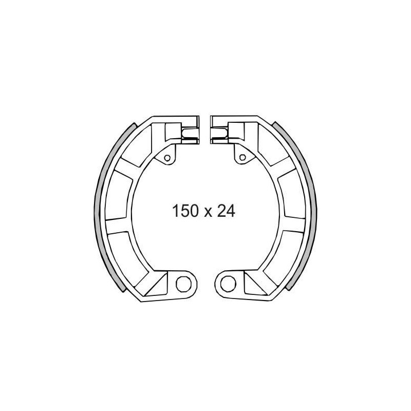 FERODO Bremsbacken hinten für Vespa 50-90-125 ET3-Primavera