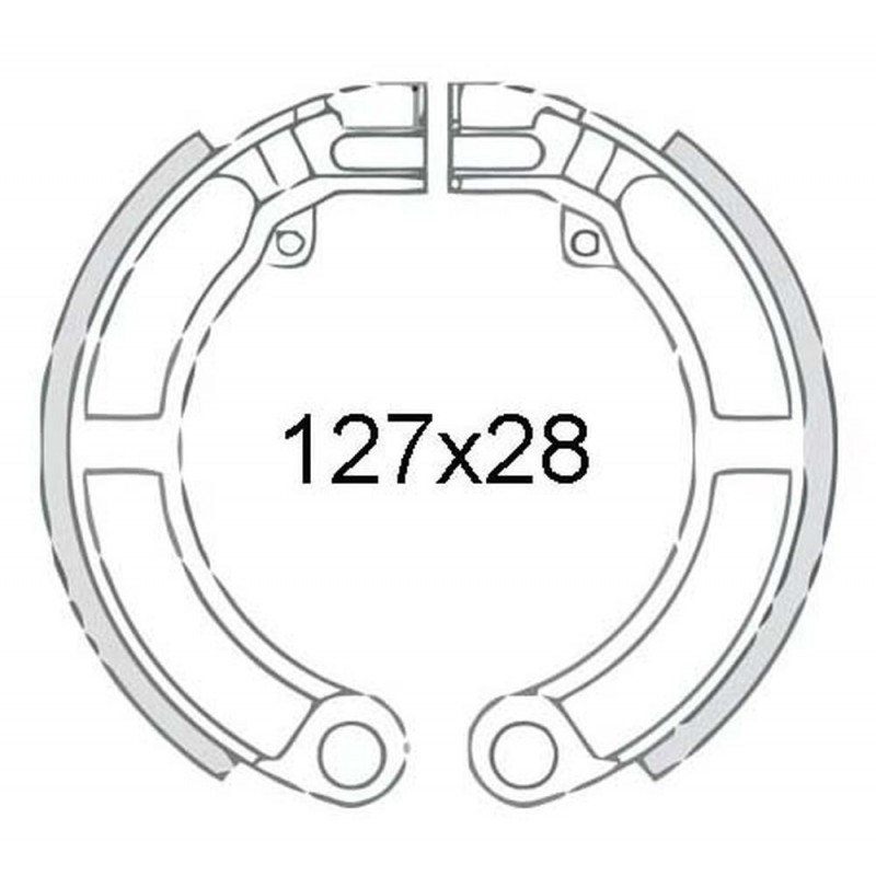 Rear brake shoes 8 "FERODO for Vespa Super