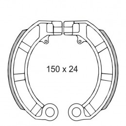 Brake shoes Vespa PX, PK...