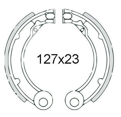 Ganasce freno ferodo eco posteriori 8" per Vespa V1T-V15T, V30T-V33T